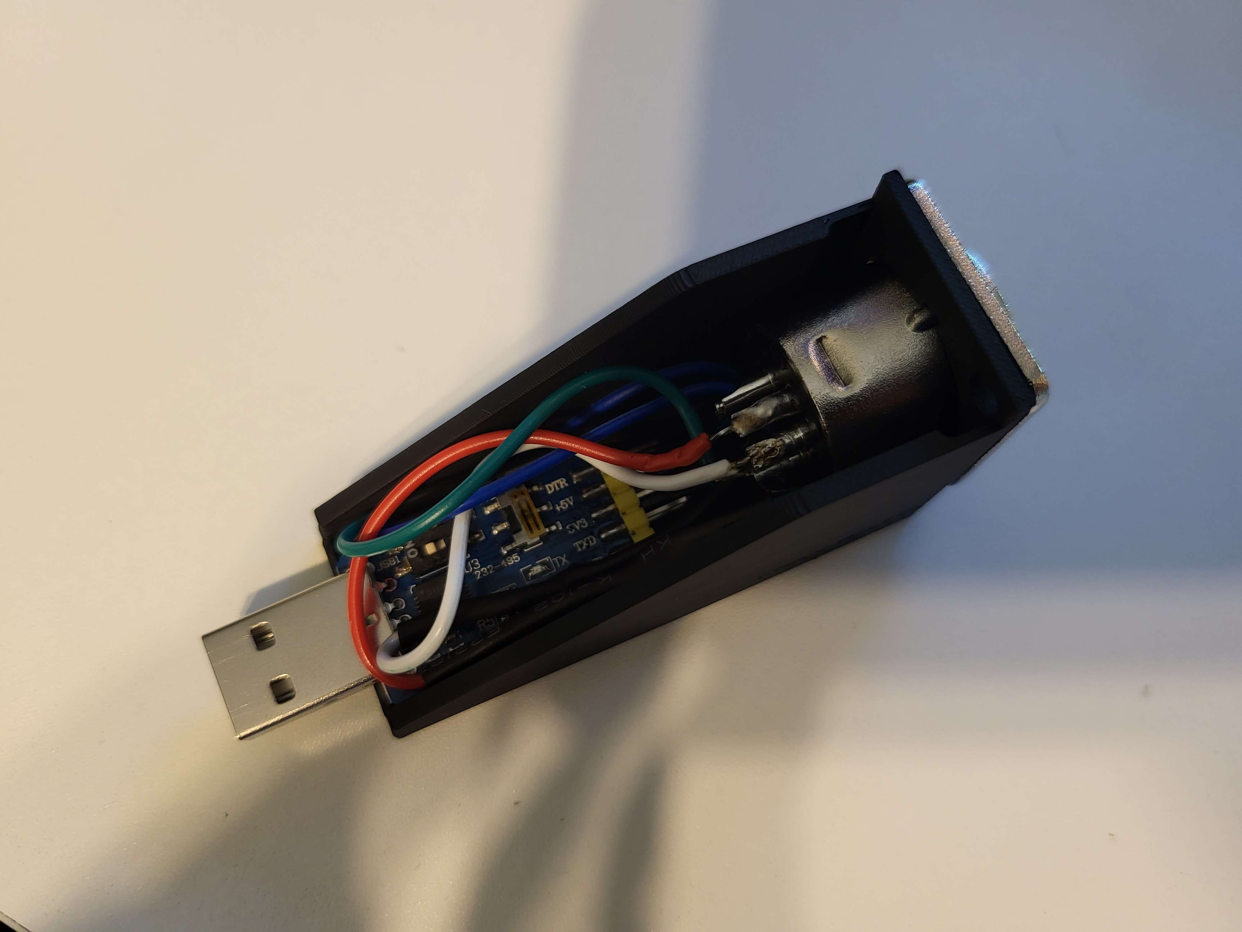 Assembled DMX adapter